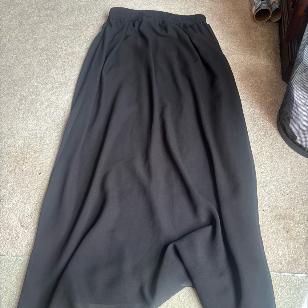 Halogen Black Midi Skirt size medium
